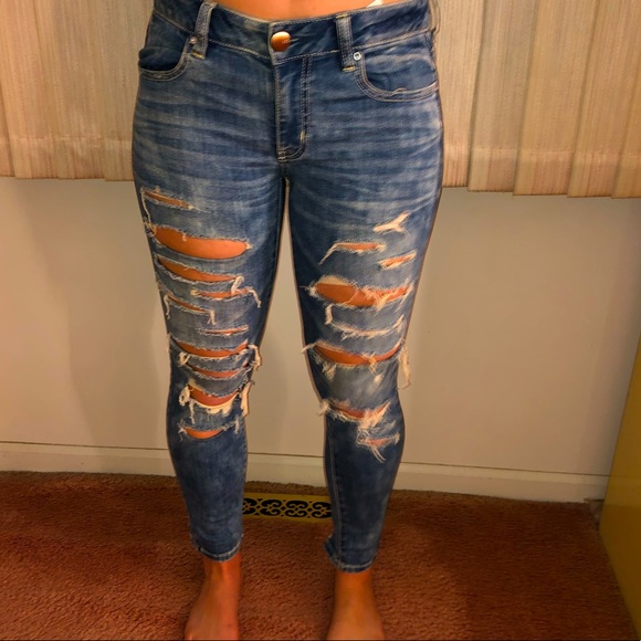 American Eagle Outfitters Denim - American Eagle Ripped Skinny Jeans